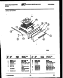 BROILER DRAWER PARTS Diagram and Parts List for PGF716HXW4  Frigidaire Range