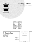 COVER Diagram and Parts List for PLEB27T9FCC  Frigidaire Wall Oven