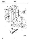 CABINET Diagram and Parts List for FRS22ZNFW0  Frigidaire Refrigerator