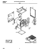 BODY Diagram and Parts List for MLF311SGWA  Frigidaire Range