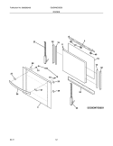 DOORS Diagram and Parts List for E30EW8CGSS5  Electrolux Wall Oven