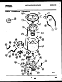 TUB DETAIL Diagram and Parts List for WA6500ADD2  Frigidaire Washer