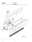 CONTROL PANEL Diagram and Parts List for PLEB30S8CCC  Frigidaire Wall Oven