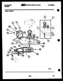 MOTOR AND IDLER ARM CLUTCH Diagram and Parts List for AW900C2D  Kelvinator Washer