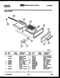 BROILER DRAWER PARTS Diagram and Parts List for G32BNL2  Frigidaire Range