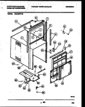 CABINET PARTS Diagram and Parts List for WAK087P7V2  Frigidaire Air Conditioner