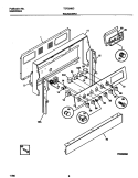 BACKGUARD Diagram and Parts List for TEF354BCWD  Tappan Range