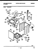 CABINET PARTS Diagram and Parts List for WWX645PBS0  Frigidaire Washer