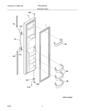 FREEZER DOOR Diagram and Parts List for WRS23MF5ASX  Crosley Refrigerator