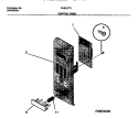 CONTROL PANEL Diagram and Parts List for TMS137T1B2  Tappan Microwave