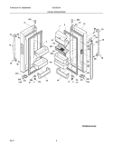 FRESH FOOD DOOR Diagram and Parts List for EI23BC36IB2  Electrolux Refrigerator
