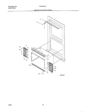 WINDOW MOUNTING Diagram and Parts List for FAC053J7A3  Frigidaire Air Conditioner
