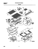 SHELVES Diagram and Parts List for FRT18NNCD5  Frigidaire Refrigerator