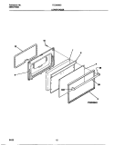 LOWER DOOR Diagram and Parts List for TEO353SCWA  Tappan Range