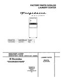 COVER Diagram and Parts List for GLGT1041AS0  Frigidaire Washer Dryer Combo
