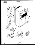 SYSTEM AND AUTOMATIC DEFROST PARTS Diagram and Parts List for MRT17NRBY0  Frigidaire Refrigerator