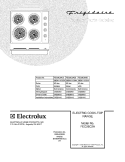 COVER Diagram and Parts List for FEC26C2AQD  Frigidaire Cooktop