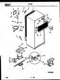 SYSTEM AND AUTOMATIC DEFROST PARTS Diagram and Parts List for RT178SCD1  Frigidaire Refrigerator