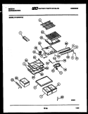 SHELVES AND SUPPORTS Diagram and Parts List for RT19F6WV3C  Gibson Refrigerator