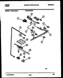BURNER PARTS Diagram and Parts List for 32-1039-23-07  Tappan Range