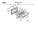 DOOR Diagram and Parts List for MGF324WBSB  Frigidaire Range