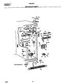 REF CABINET Diagram and Parts List for FRS24BGDW0  Frigidaire Refrigerator