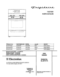 COVER Diagram and Parts List for GLGF377AQC  Frigidaire Range