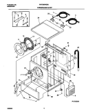 P12V0024 WSHR CAB, DOOR Diagram and Parts List for FWTB69RGS0  Frigidaire Washer