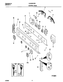 P17C0051 CONTROL PANEL Diagram and Parts List for GLSE62RHS0  Gibson Washer Dryer Combo