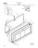 DOOR Diagram and Parts List for FFC13C3AW0  Frigidaire Freezer
