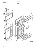 DOORS Diagram and Parts List for FRT21INLHB3  Frigidaire Refrigerator