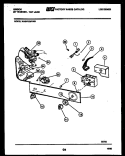 CONSOLE AND CONTROL PARTS Diagram and Parts List for WA24P2WVMB  Gibson Washer