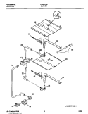 BURNER Diagram and Parts List for FGB557CEBD  Frigidaire Wall Oven