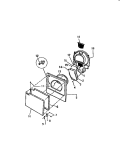 DOOR PANEL Diagram and Parts List for DEC310A1W  Kelvinator Dryer