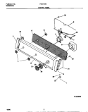 CONTROL PANEL Diagram and Parts List for F22C445ES0  Frigidaire Washer