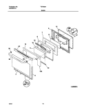 DOOR Diagram and Parts List for TGF363AUB  Tappan Range