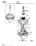TRANSMISSION Diagram and Parts List for FLSE72GCS3  Frigidaire Washer Dryer Combo