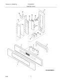 CONTROL PANEL Diagram and Parts List for PLEB30M9ECC  Frigidaire Microwave Oven Combo