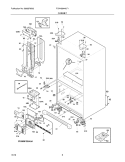 CABINET Diagram and Parts List for FGHN2844LF1  Frigidaire Refrigerator