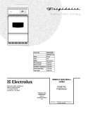 COVER Diagram and Parts List for FGB24S5ABE  Frigidaire Wall Oven