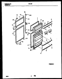 DOOR PARTS Diagram and Parts List for 95-1987-66-04  Tappan Refrigerator