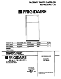 COVER Diagram and Parts List for FRT18JRGD1  Frigidaire Refrigerator