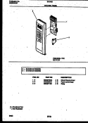 CONTROL PANEL Diagram and Parts List for 56-3452-10-03  Tappan Microwave