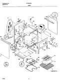 BODY Diagram and Parts List for FEFB67BHWB  Frigidaire Range