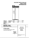 COVER Diagram and Parts List for GRS26ZRHW6  Gibson Refrigerator
