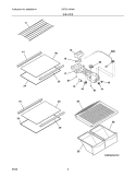 SHELVES Diagram and Parts List for CRTE174KW0  Crosley Refrigerator