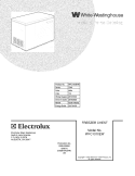 COVER Diagram and Parts List for WFC1310EW0  Westinghouse Freezer
