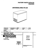 COVER Diagram and Parts List for CFC05M0HW1  Frigidaire Freezer