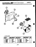 AIR HANDLING PARTS Diagram and Parts List for AH15EK2T1  Frigidaire Air Conditioner