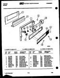 BACKGUARD Diagram and Parts List for 31-2208-00-03  Tappan Range
